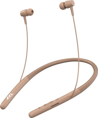 AXL ABN02 Bluetooth Headset(Golden, In the Ear)