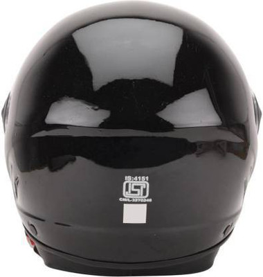 HDRC half face helmet isi marked Motorbike Helmet(Black)