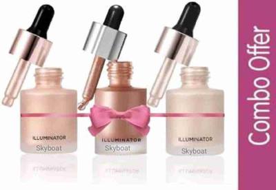 SKYBOAT ORIGINAL GLOW SHINE PROFESSIONAL FACE & BODY LIQUID HIGHLIGHTER Highlighter(MULTICOLOR)