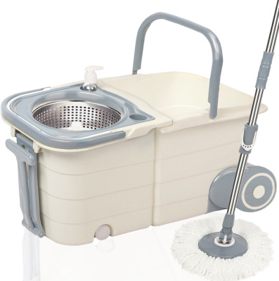 V-MOP Twin Double Bucket Mop Set-01 Mop Set(Multicolor)