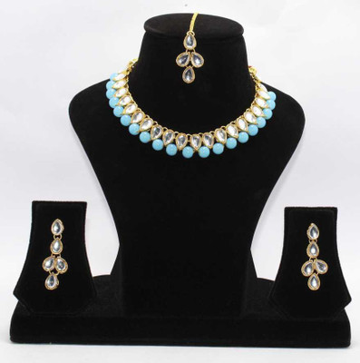 CATALYST Alloy Copper Blue Jewellery Set(Pack of 1)