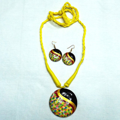 Akibuki Terracotta Multicolor Jewellery Set(Pack of 1)