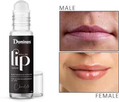 Dominaro Chocolate Lip Serum Roll On Glossy & Shiny Moisturizing & Nourishing Effect(10 ml, TAN)