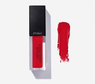 CIVAKI PROFESSIONALS ULTRA SMOOTH HIGH-QUALITY LIQUID MATTE LIPSTICK(RED REVIVAL, 6 ml)