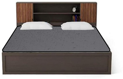 JM Homefurnishings Zippered Single Size Breathable, Stretchable, Waterproof Mattress Cover(Grey)