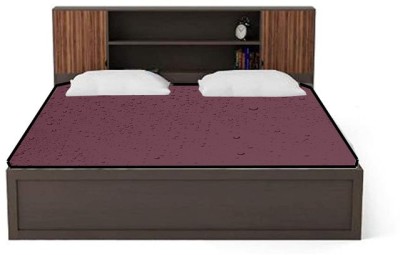 DRON ENTERPRISES Zippered Queen Size Breathable, Stretchable, Waterproof Mattress Cover(Maroon)