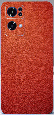 BUGGU Oppo Reno 7 Pro 5G Mobile Skin(Ultra Super Red Leather Skin With High Matte Finish.)