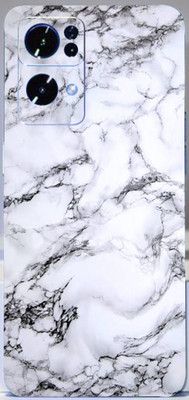 LAMHA OPPO Reno7 Pro 5G Mobile Skin(Ultra Super Milky White Marble With High Matte Finish.)