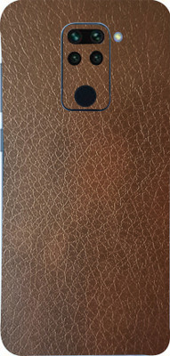 Mclaxa Brown Leather Mobile Back Skin Guard, Brown Leather, Redmi Note 9 Pro Mobile Skin(Brown Leather Skin With Super Matte Finish)