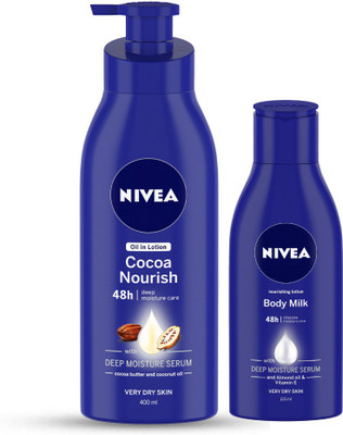 NIVEA Cocoa Nourish And Body Milk Nourishing Lotion (520 Ml) For Rs. 278 @ 55% off