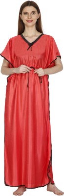 Glossia Women Nighty(Orange)