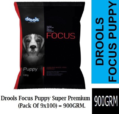 drools Drools Focus Puppy Super Premium All Breed Formula (Pack Of 9x100) = 900Grm Chicken 0.9 kg Wet Young Dog Food