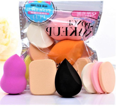 SVK Make Up Sponge Beauty Blender Puff (Color May Vary) - Set of 6