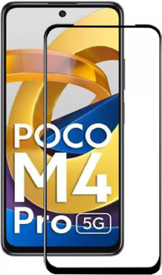 ISAAK Edge To Edge Tempered Glass for Poco M4 Pro 5G Edge to Edge, Full Glue, 11D Tempered Glass(Pack of 1)