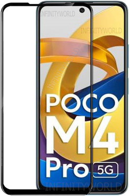 XRENGTH Edge To Edge Tempered Glass for POCO M4 Pro 5G(Pack of 1)