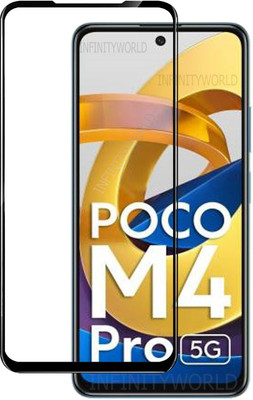 MaxR Edge To Edge Tempered Glass for POCO M4 Pro 5G(Pack of 1)