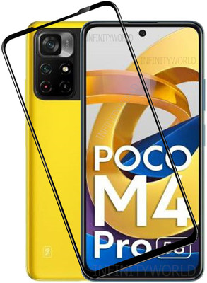 MaxR Edge To Edge Tempered Glass for POCO M4 Pro 5G(Pack of 1)