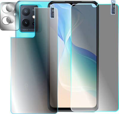 Olonga Front and Back Screen Guard for VIVO IQOO Z6 5G, VIVO T1 5G(Pack of 3)