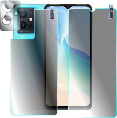 Olonga Front and Back Screen Guard for VIVO IQOO Z6 5G, VIVO T1 5G(Pack of 3)