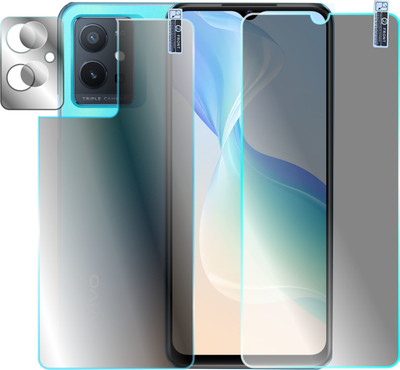 Olonga Front and Back Screen Guard for VIVO IQOO Z6 5G, VIVO T1 5G(Pack of 3)