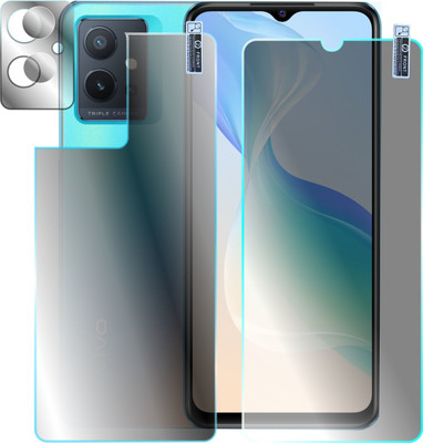 Olonga Front and Back Screen Guard for VIVO IQOO Z6 5G, VIVO T1 5G(Pack of 3)