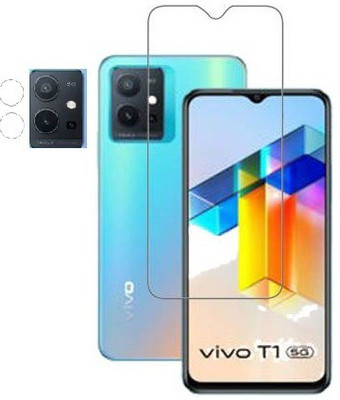 DVS MOBILE ACCESSORIES Front and Back Tempered Glass for VIVO T1 5G(Pack of 1)