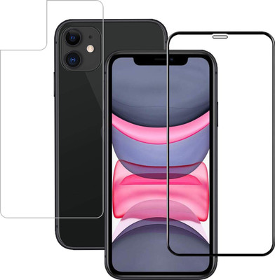 YOGKREETI Front and Back Tempered Glass for Apple iPhone 11(Pack of 2)