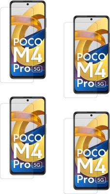ISAAK Tempered Glass Guard for Poco M4 Pro 5G(Pack of 4)