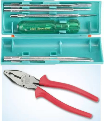 TAPARIA TAPARIA 802 SCREW DRIVER SET 1621 -8 inchPLIERS Combination Screwdriver Set(Pack of 2)