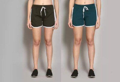 ARSHEEN ADORE Solid Women Multicolor Hotpants