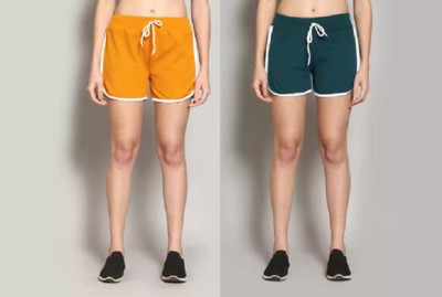 JR APPAREL Solid Women Multicolor Hotpants