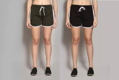 JR APPAREL Solid Women Multicolor Hotpants