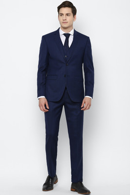 Allen Solly Single Breasted Solid Men Suit