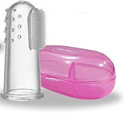 VIVAAN Silicon Baby Finger toothBrush with Carry Case Extra Soft Toothbrush