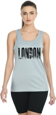 young urban Casual Printed Women Grey Top