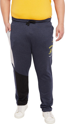 bigbanana Solid Men Dark Blue Track Pants