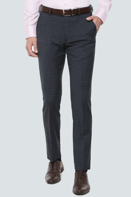LOUIS PHILIPPE Slim Fit Men Dark Blue Trousers