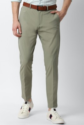 LOUIS PHILIPPE Slim Fit Men Green Trousers