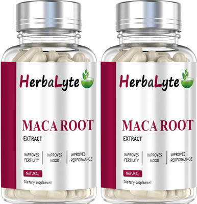 HERBALYTE Maca Root Capsules Enriched with Maca Root Extract for Men (G30) Advanced(120 Capsules)