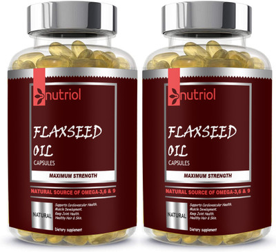 Nutriol Advanced Flaxseed extract capsules Omega 3 (G17) Advanced(120 Capsules)