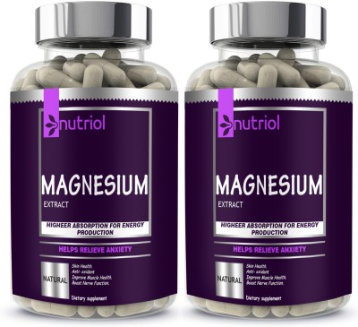 Nutriol Chelated Magnesium Glycinate Citrate Oxide Supplement (G31) Ultra(120 Capsules)