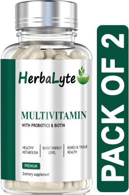 HERBALYTE The Real Vitamin Advanced Multivitamin (B35)(2 x 60 Capsules)