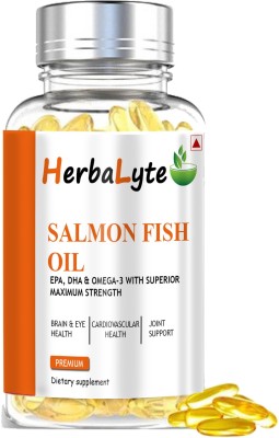 HERBALYTE Salmon Fish Oil 1000mg Triple Strength 660mg (H38)(60 Capsules)