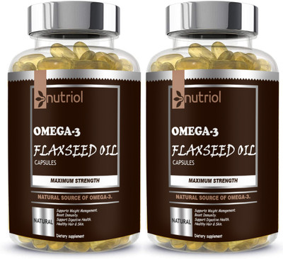 Nutriol Advanced Flaxseed extract capsules Omega 369 (G18) Advanced(120 Capsules)