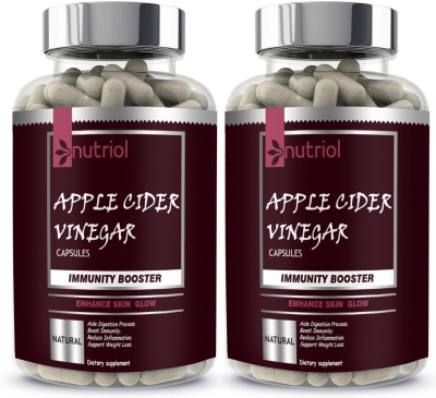 Nutriol Apple Cider Vinegar Capsule with mother digestion,detox (G5) Ultra(120 No)