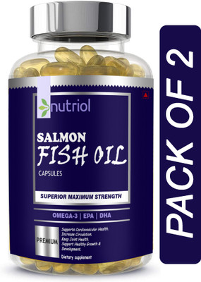 Nutriol Salmon Fish Oil 1000mg Triple Strength 660mg (B38) Advanced(2 x 60 Capsules)