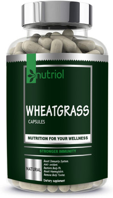 Nutriol Wheatgrass 800 mg Capsules Premium(30 Capsules)