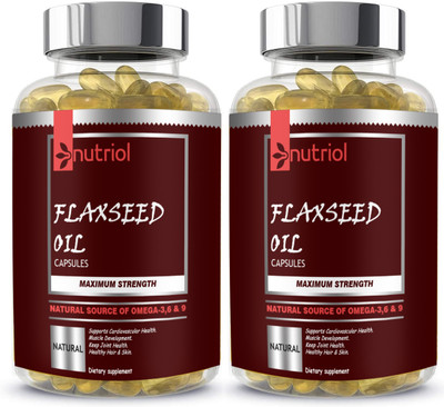 Nutriol Pro Flaxseed extract capsules Omega 3 (G17) Pro(120 Capsules)