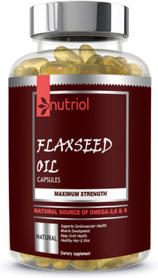 Nutriol Ultra Flaxseed extract capsules Omega 3 (H17)(60 Capsules)