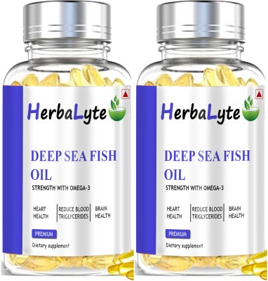 HERBALYTE Deep Sea Fish Oil 2500mg (Omega 3 Fish Oil) (G13)(120 Capsules)